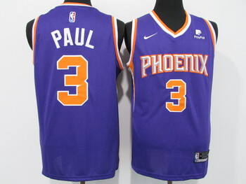 #3 Chris Paul Phoenix Suns basketball Jersey Association Edition purple MEN WOMEN YOUTH S-6XL SIZE