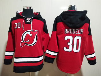 #30 MARTIN BRODEUR New Jersey Devils Breakaway stitched hoodie jersey MEN WOMEN YOUTH S-6XL SIZE