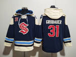 #31 Philipp Grubauer Seattle Kraken stitched hoodie jersey MEN WOMEN YOUTH S-6XL SIZE