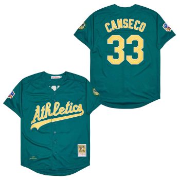 #33 Jose Canseco Oakland A’s retro Jersey green men women youth size S-6XL