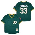 #33 Jose Canseco Oakland A’s retro Jersey green version