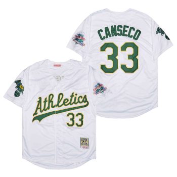 #33 Jose Canseco Oakland A’s retro Jersey white men women youth size S-6XL