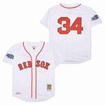 #34 David Ortiz Boston Red Sox Jersey Mitchell & Ness black men women youth size S-6XL