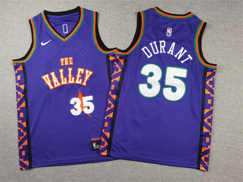#35 Kevin Durant Phoenix Suns Fast Break basketball Jersey city Edition purple 2025 NEW MEN WOMEN YOUTH S-6XL SIZE
