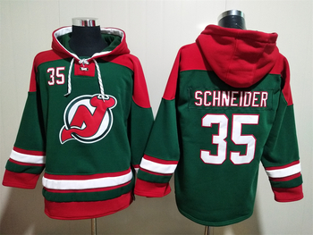 #35 SCHNEIDER New Jersey Devils Breakaway stitched hoodie jersey MEN WOMEN YOUTH S-6XL SIZE