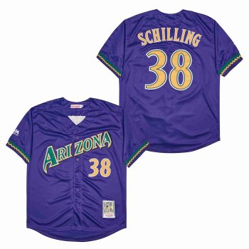 #38 Curt Schilling Arizona Diamondbacks Retro baseball jersey men women youth size S-6XL