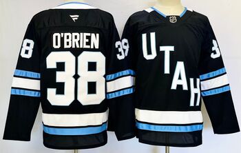 #38 O'BRIEN  Utah Hockey stitched hockey jersey-black MEN WOMEN YOUTH S-6XL SIZE
