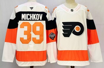 #39 MICHKOV Philadelphia Flyers stitched hockey jersey-white MEN WOMEN YOUTH S-6XL SIZE