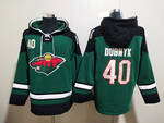 #40 DUBNYK Minnesota Wild  stitched hoodie jersey MEN WOMEN YOUTH S-6XL SIZE