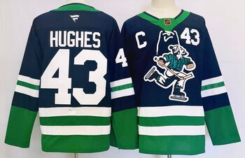 #43 Quinn Hughes Vancouver Canucks stitched hockey jersey new MEN WOMEN YOUTH S-6XL SIZE