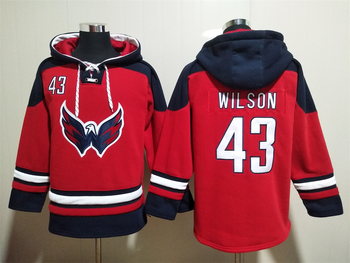 #43 Tom Wilson Washington Capitals stitched hoodie jersey MEN WOMEN YOUTH S-6XL SIZE