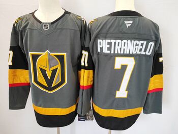 #7 Alex Pietrangelo Vegas Golden Knights stitched hockey jersey-grey MEN WOMEN YOUTH S-6XL SIZE