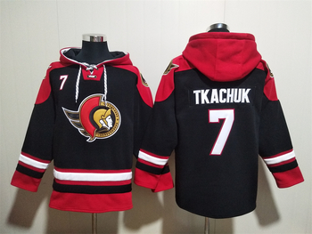 #7 Brady Tkachuk Black Ottawa Senators stitched hoodie jersey MEN WOMEN YOUTH S-6XL SIZE