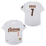 #7 Craig Biggio Signed retro Houston Astros Baseball Jersey