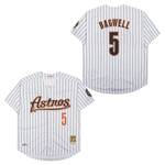 #7 Jeff Bagwell White Houston Astros 2001 retro Jersey men women youth size S-6XL