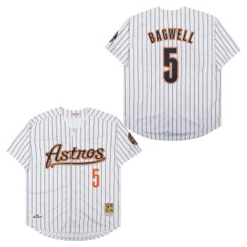 #7 Jeff Bagwell White Houston Astros 2001 retro Jersey men women youth size S-6XL