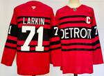 #71 Dylan Larkin Detroit Red Wings stitched hockey jersey Red with C patch new style MEN WOMEN YOUTH S-6XL SIZE