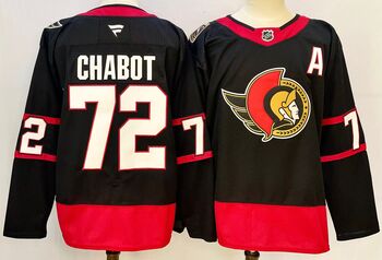 #72 Thomas Chabot Black Ottawa Senators stitched hockey jersey MEN WOMEN YOUTH S-6XL SIZE