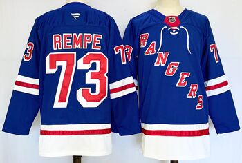 #73 Matt Rempe New York Rangers stitched hockey jersey-blue MEN WOMEN YOUTH S-6XL SIZE