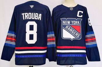 #8 Jacob Trouba New York Rangers stitched hockey jersey-navy MEN WOMEN YOUTH S-6XL SIZE