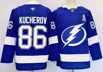#86 Nikita Kucherov Blue Tampa Bay Lightning  stitched hockey jersey MEN WOMEN YOUTH S-6XL SIZE