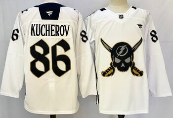 #86 Nikita Kucherov Blue Tampa Bay Lightning  stitched hockey jersey-white MEN WOMEN YOUTH S-6XL SIZE