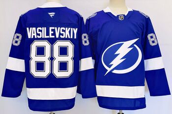 #88 Andrei Vasilevskiy Blue Tampa Bay Lightning  stitched hockey jersey MEN WOMEN YOUTH S-6XL SIZE