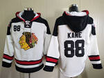 #88 Chicago Blackhawks Patrick Kane stitched hoodie jersey-white MEN WOMEN YOUTH S-6XL SIZE