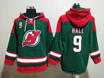 #9 HALL New Jersey Devils Breakaway stitched hoodie jersey