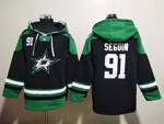 #91 Tyler Seguin  Dallas Stars stitched hoodie Jersey black MEN WOMEN YOUTH S-6XL SIZE