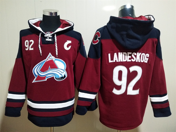 #92 Gabriel Landeskog Colorado Avalanche stitched hoodie jersey MEN WOMEN YOUTH S-6XL SIZE