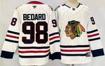 #98 CONNOR BEDARD CHICAGO BLACKHAWKS white hockey jersey MEN WOMEN YOUTH S-6XL SIZE