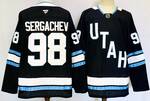 #98 SERGACHEV Utah Hockey stitched hockey jersey-black