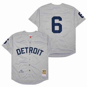 Al Kaline Detroit Tigers Jersey Mitchell & Ness grey men women youth size S-6XL