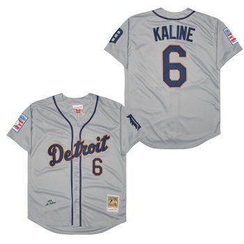Al Kaline Detroit Tigers Jersey Mitchell & Ness retro grey men women youth size S-6XL