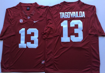 Alabama Crimson Tide Red 13 TAGOVAILOA Football Jersey MEN WOMEN YOUTH S-6XL SIZE