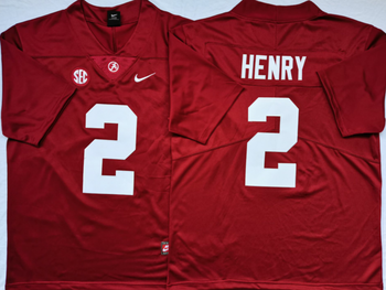 Alabama Crimson Tide Red _2 HENRY Football Jersey MEN WOMEN YOUTH S-6XL SIZE