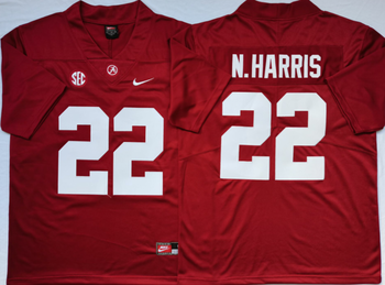 Alabama Crimson Tide Red 22 N Football Jersey MEN WOMEN YOUTH S-6XL SIZE