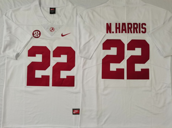 Alabama Crimson Tide White 22 N Football Jersey MEN WOMEN YOUTH S-6XL SIZE