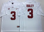 Alabama Crimson Tide White 3 RIDLEY Football Jersey MEN WOMEN YOUTH S-6XL SIZE