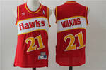 Atlanta Hawks #21 DOMINIQUE WILKINS stitched basketball jersey-city connect