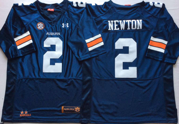 Auburn Tigers Blue 2 NEWTON Football Jersey MEN WOMEN YOUTH S-6XL SIZE