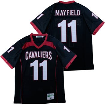 BAKER MAYFIELD #11 BLACK HIGH SCHOOL FOOTBALL JERSEY
