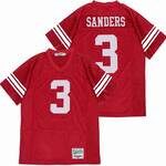 BARRY SANDERS #3 RED HIGH SCHOOL FOOTBALL JERSEY