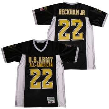 BECKHAM HIGH #22 SCHOOL FOOTBALL JERSEY (U.S. ARMY BLACK)