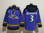 Baltimore Ravens 3# BECKHAM JR stitched hoodie