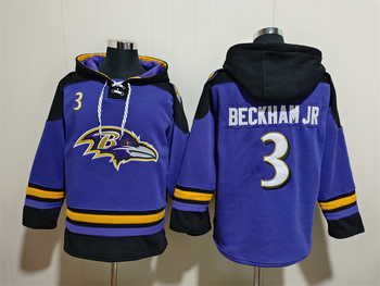 Baltimore Ravens 3# BECKHAM JR stitched hoodie MEN WOMEN YOUTH S-6XL SIZE