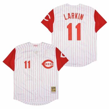 Barry Larkin Cincinnati Reds Jersey Mitchell & Ness men women youth size S-6XL