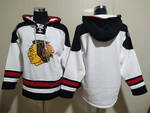 Blank version CHICAGO BLACKHAWKS stitched hoodie jersey-white MEN WOMEN YOUTH S-6XL SIZE