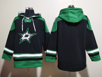Blank version Dallas Stars stitched hoodie Jersey black MEN WOMEN YOUTH S-6XL SIZE